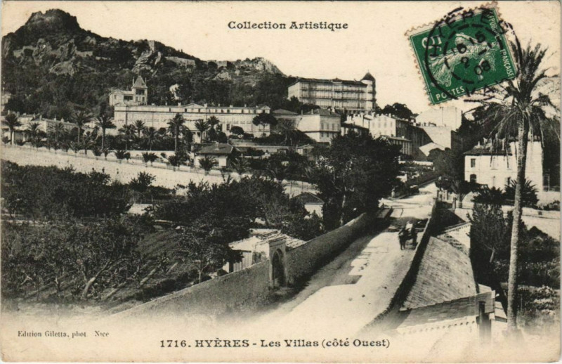 Carte postale ancienne Hyeres Les Villas France à Hyères