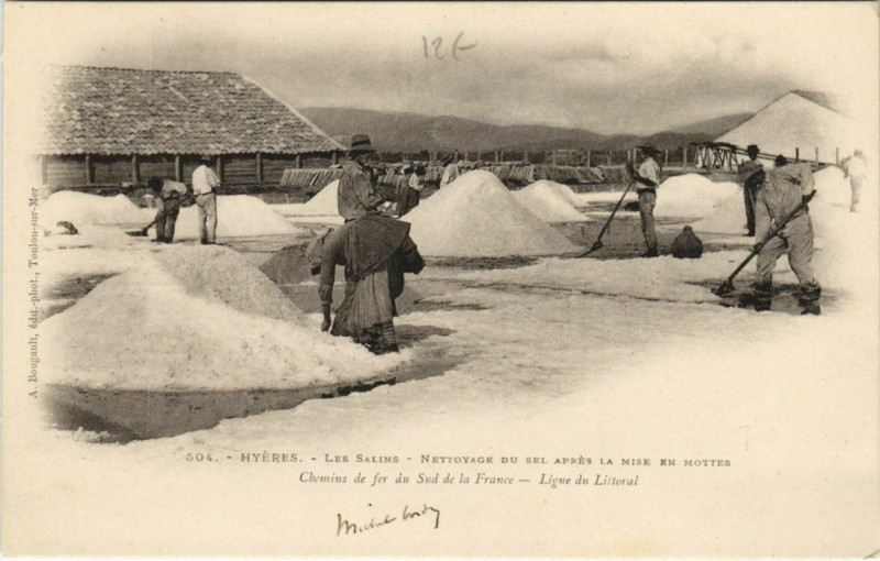 Carte postale ancienne Hyeres Les Salins France à Hyères