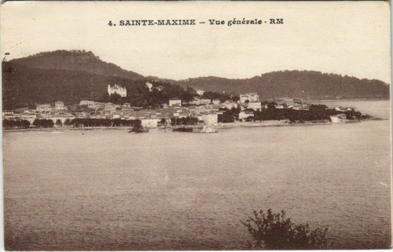 Carte postale ancienne Ste Maxime Vue Generale France