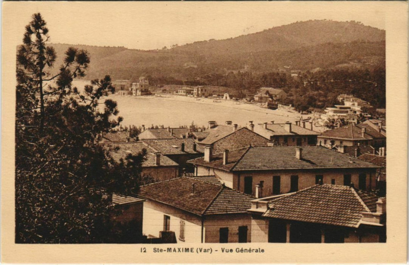 Carte postale ancienne Ste Maxime Vue Generale France