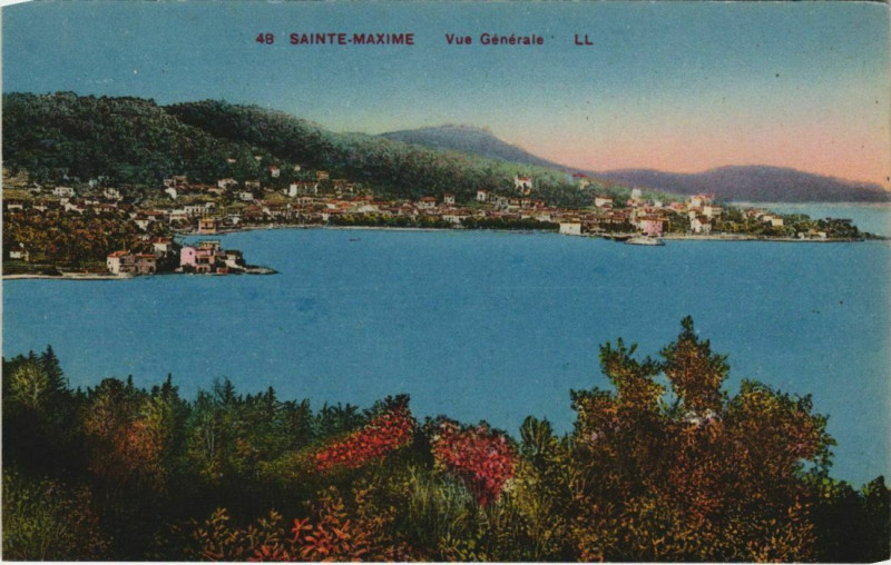 Carte postale ancienne Ste Maxime Vue Generale France