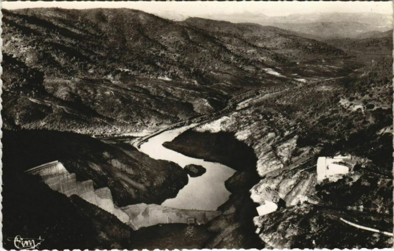Carte postale ancienne Frejus Le barrage apres le sinistre France à Fréjus