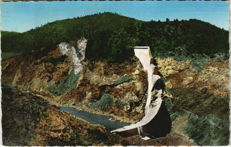 Carte postale ancienne Frejus Les vestiges du Barrage de Malpasset France à Fréjus