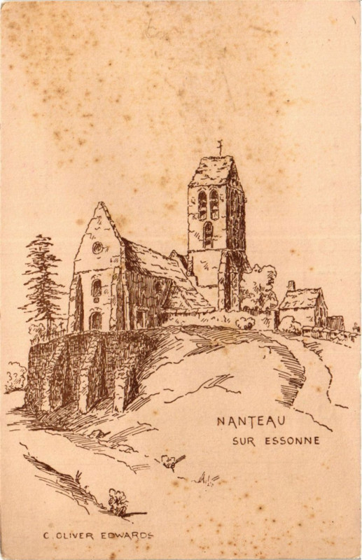 Carte postale ancienne Nanteau-sur-Essonne - Scene