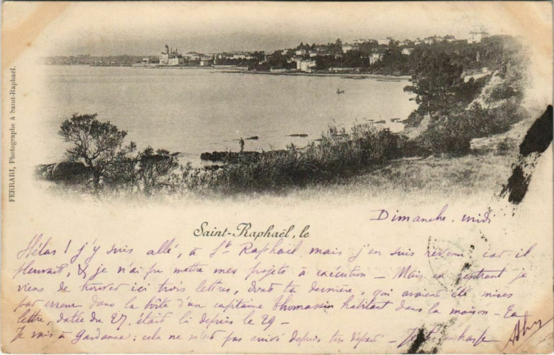 Carte postale ancienne Saint-Raphael France à Saint-Raphaël