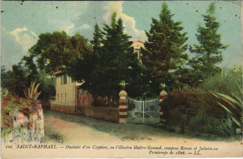 Carte postale ancienne Saint-Raphael Oustalet d'ou Capelan France à Saint-Raphaël