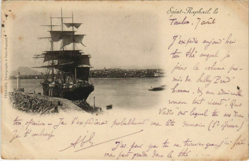Carte postale ancienne Saint-Raphael France à Saint-Raphaël