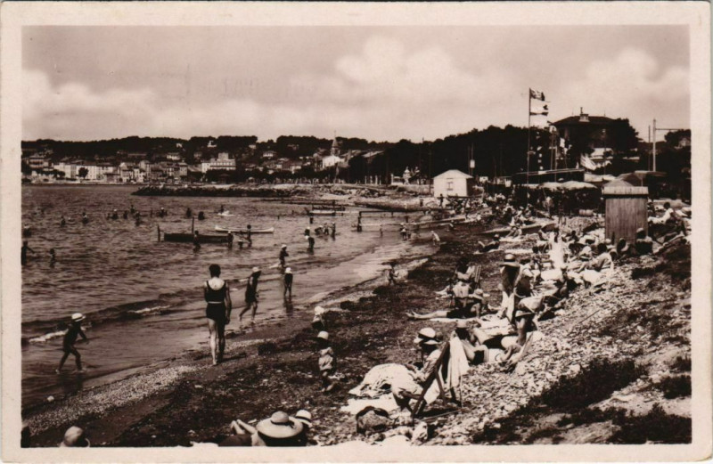 Carte postale ancienne Sanary-sur-Mer Plage de la Reppe France à Sanary-sur-Mer