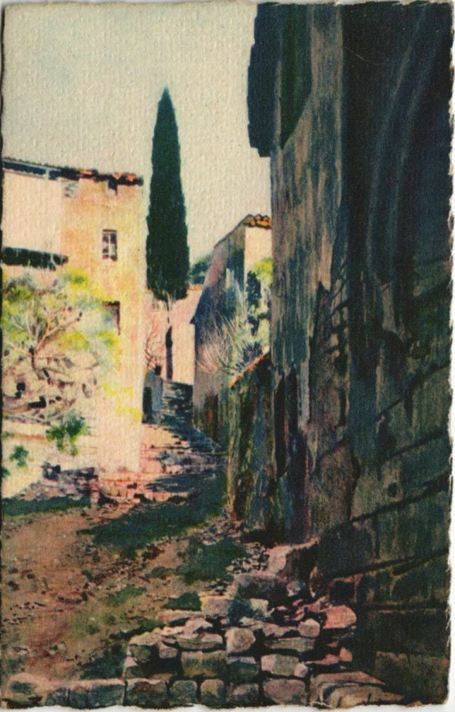 Carte postale ancienne Hyeres Vieille Rue et vieilles Maisons France à Hyères