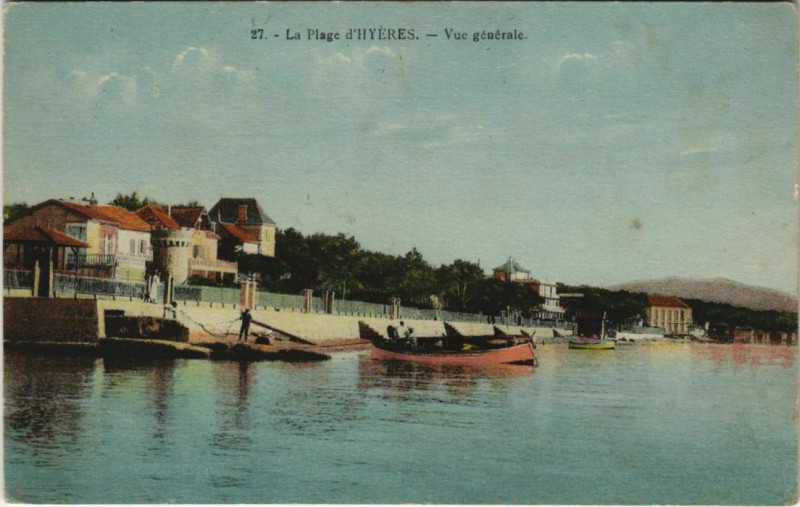 Carte postale ancienne Hyeres Vue Generale France à Hyères