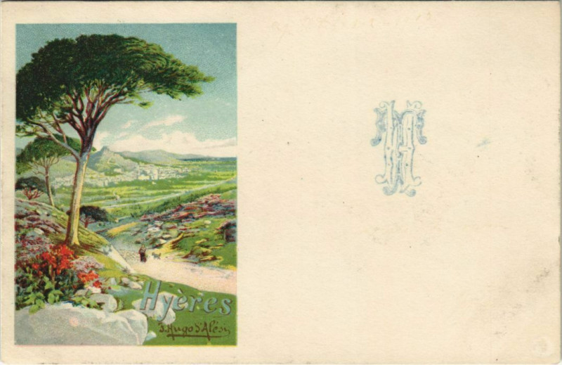 Carte postale ancienne Hyeres Vue Panoramique à Hyères