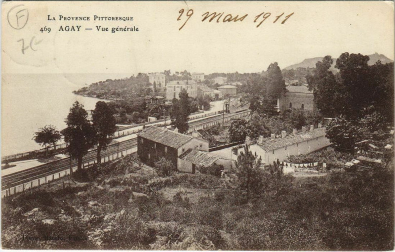 Carte postale ancienne Agay Vue Generale