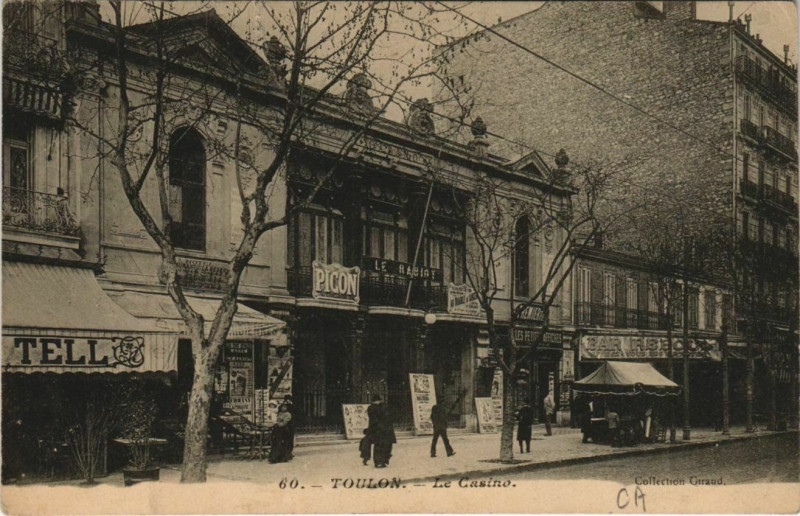 Carte postale ancienne Toulon Le Casino à Toulon