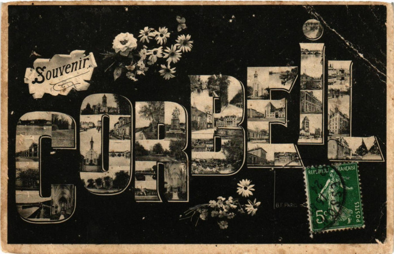 Carte postale ancienne Corbeil - Souvenir Corbeil - Scenes