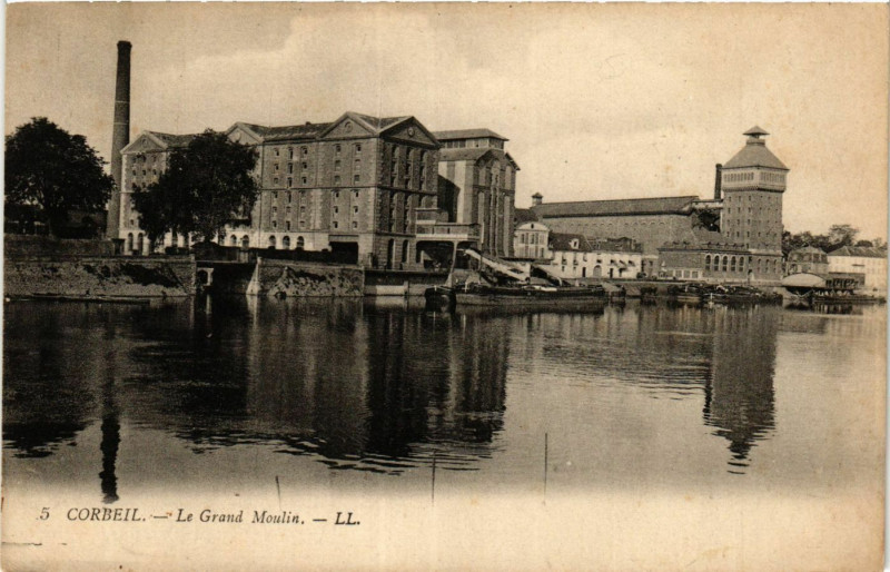 Carte postale ancienne Corbeil - Le Grand Moulin