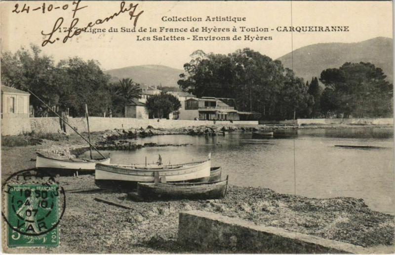 Carte postale ancienne Carqueiranne Les Salettes - Environs d'Hyeres à Carqueiranne