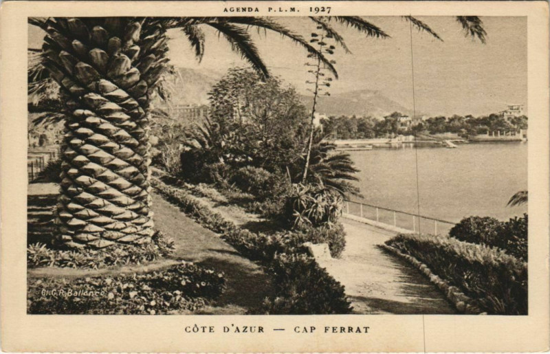 Carte postale ancienne Cap Ferrat - Scene