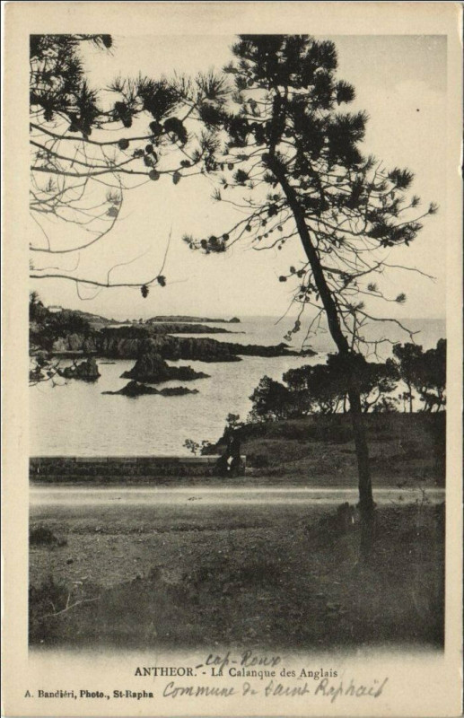 Carte postale ancienne Antheor La Calanque des Anglais