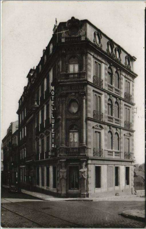 Carte postale ancienne Hyeres Hotel Lutetia à Hyères