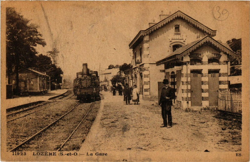 Carte postale ancienne Lozére (S.-et-O.) - La Gare