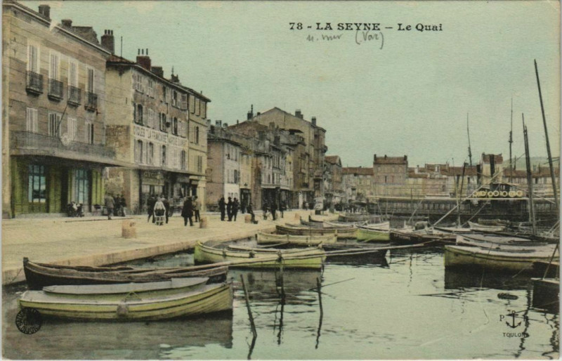 Carte postale ancienne La Seyne-sur-Mer Le Quai à La Seyne-sur-Mer