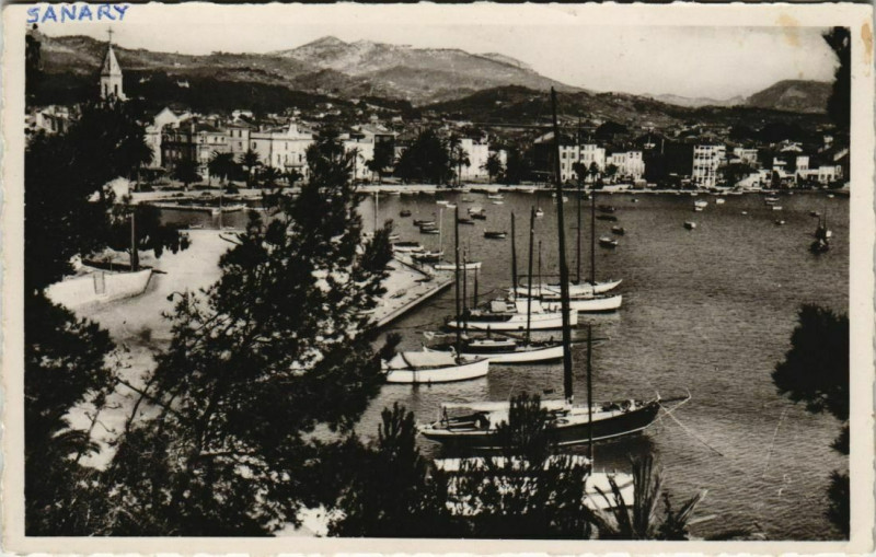 Carte postale ancienne Sanary-sur-Mer Vue Generale à Sanary-sur-Mer