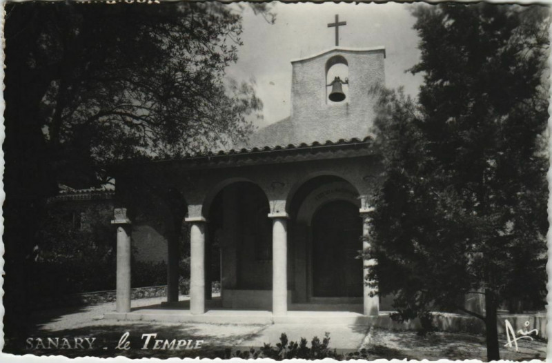Carte postale ancienne Sanary-sur-Mer Le Temple à Sanary-sur-Mer