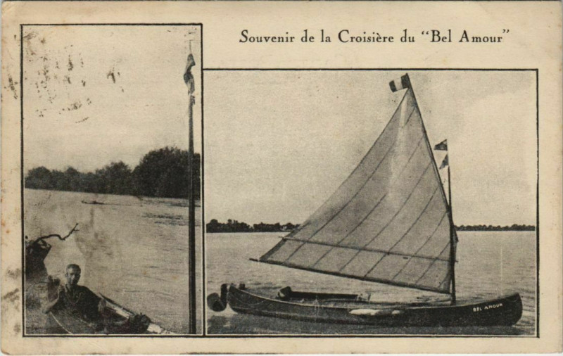 Carte postale ancienne Souvenir de la Croisiere du Bel Amour