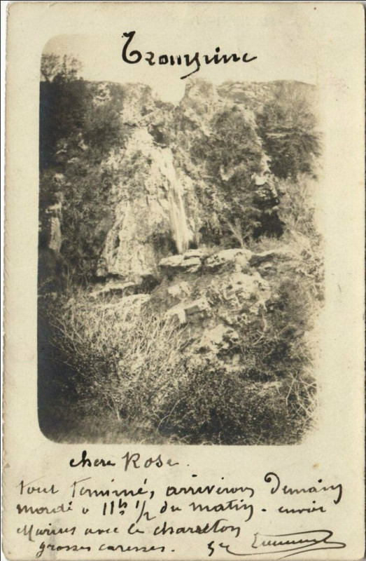 Carte postale ancienne Var - Landscape with a Waterfall
