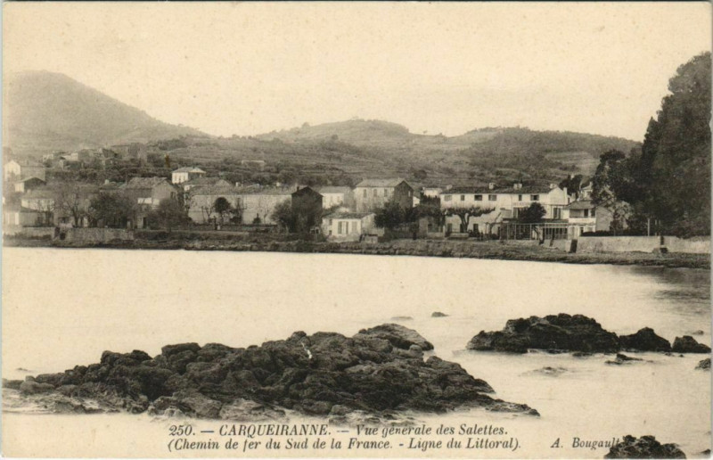 Carte postale ancienne Carqueiranne Vue Generale des Salettes à Carqueiranne