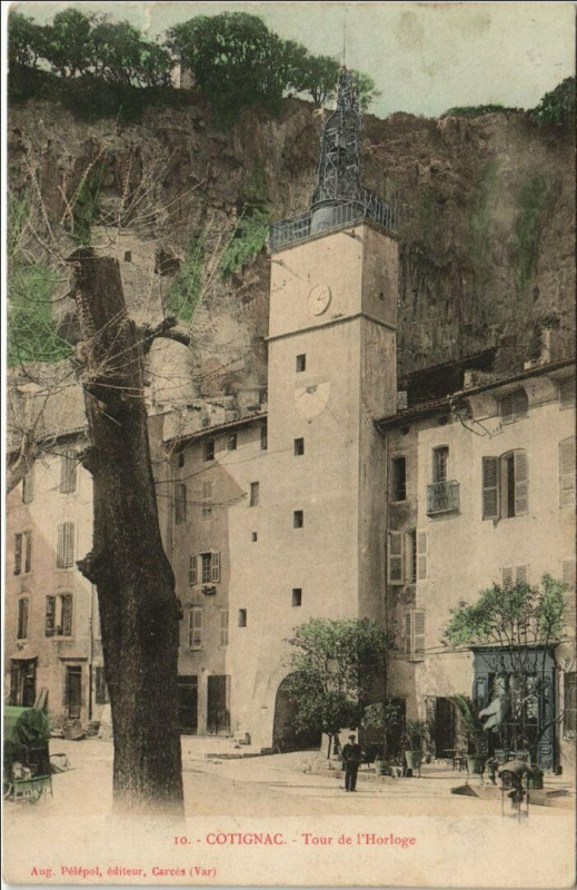 Carte postale ancienne Tour de l'Horloge à Cotignac