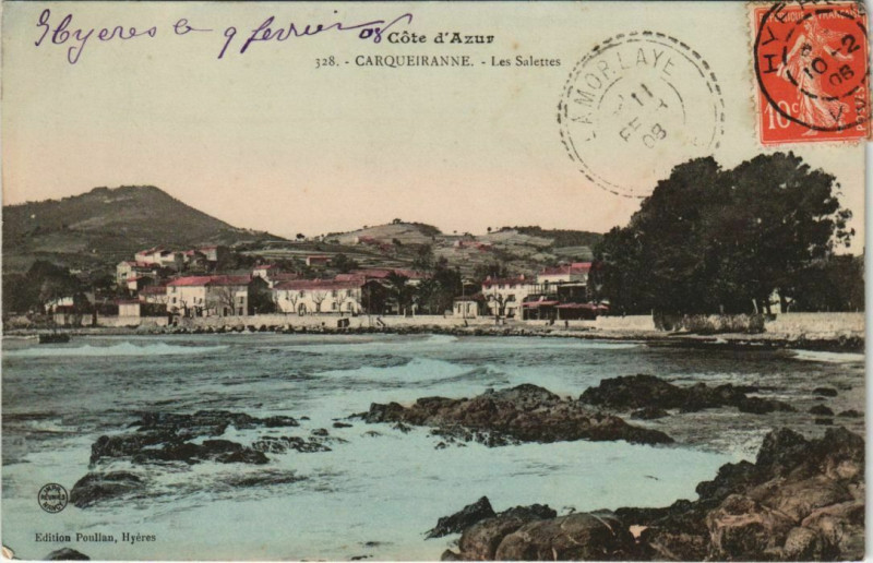 Carte postale ancienne Carqueiranne Les Salettes à Carqueiranne