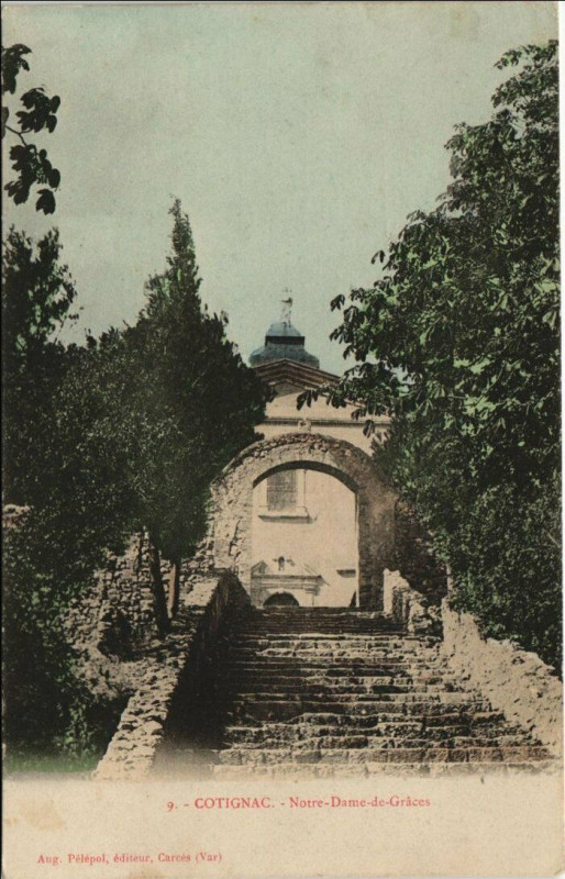 Carte postale ancienne Notre-Dame-de-Grâces à Cotignac