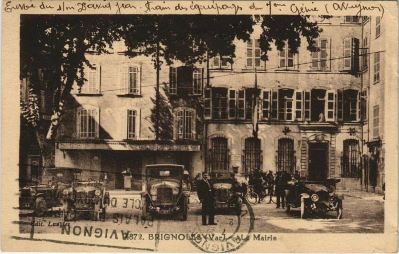 Carte postale ancienne Brignoles La Mairie à Brignoles