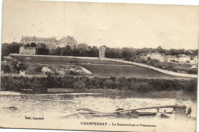 Carte postale ancienne Champrosay-Le Sanatorium et Panorama