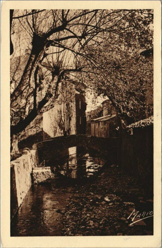 Carte postale ancienne Le Luc Pont de la Teinture au Luc