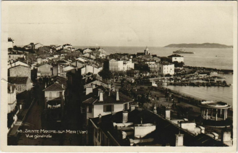 Carte postale ancienne Sainte-Maxime Vue Generale à Sainte-Maxime