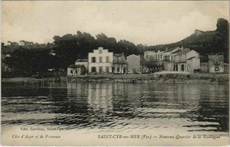 Carte postale ancienne Saint-Cyr-sur-Mer Nouveau Quartier de la Madrague à Saint-Cyr-sur-Mer