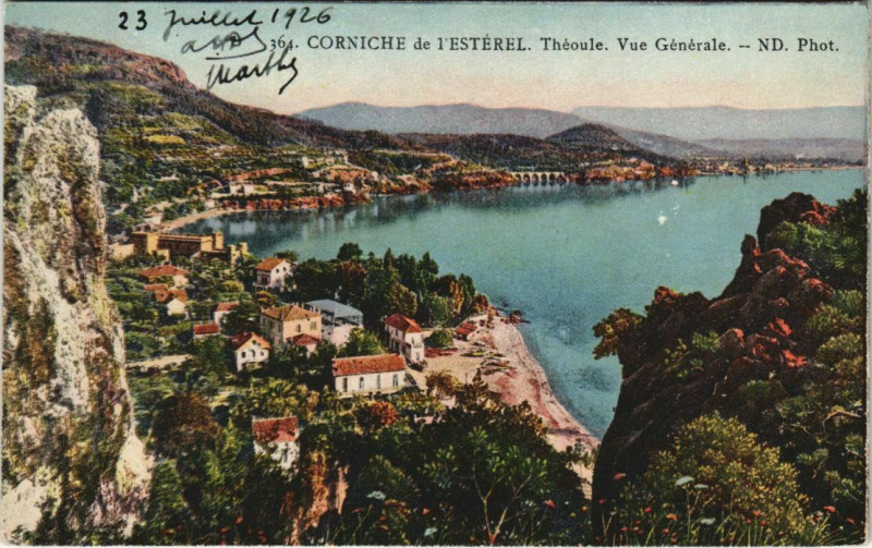 Carte postale ancienne Theoule Vue Generale