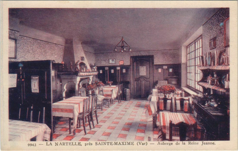 Carte postale ancienne La Nartelle Auberge de la Reine Jeanne - pres Sainte-Maxime à Sainte-Maxime