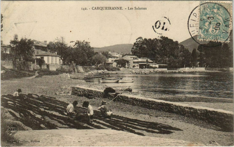 Carte postale ancienne Carqueiranne Les Salettes à Carqueiranne