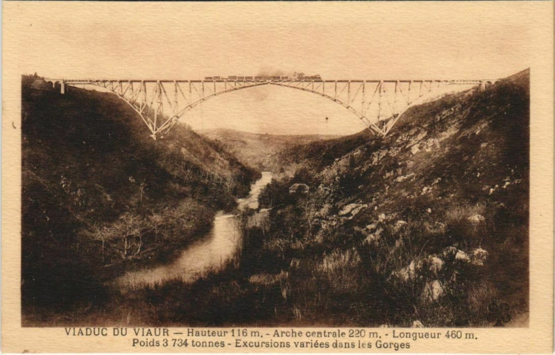 Carte postale ancienne Viaduc du Viaur