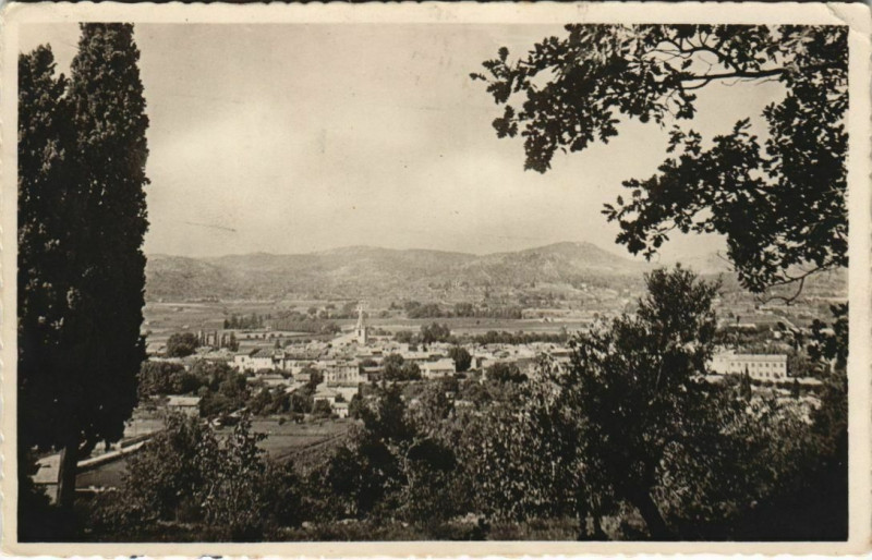Carte postale ancienne Brignoles Vue Generale à Brignoles