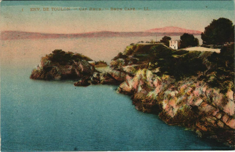 Carte postale ancienne Toulon Environs - Cap Brun à Toulon