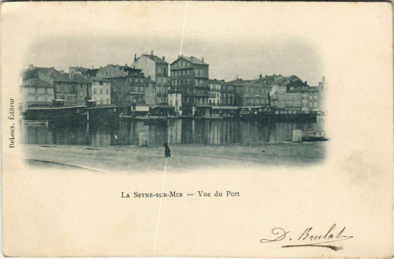 Carte postale ancienne La Seyne-sur-Mer Vue du Port à La Seyne-sur-Mer