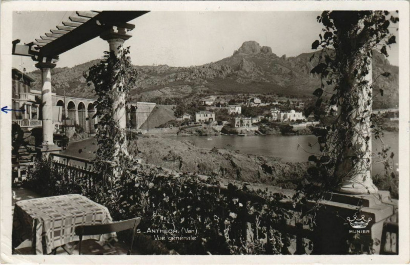 Carte postale ancienne Antheor Vue Generale