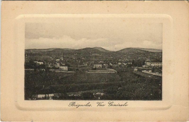 Carte postale ancienne Brignoles Vue Generale à Brignoles