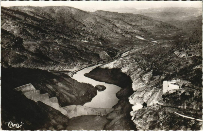 Carte postale ancienne Frejus Environs - Barrage de Malpasset apres la Catastrophe à Fréjus