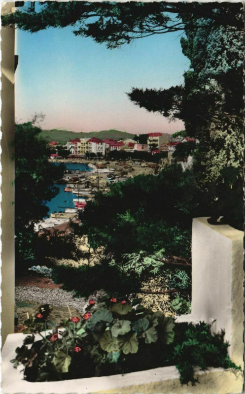 Carte postale ancienne Le Lavandou Echappee sur le Port au Lavandou