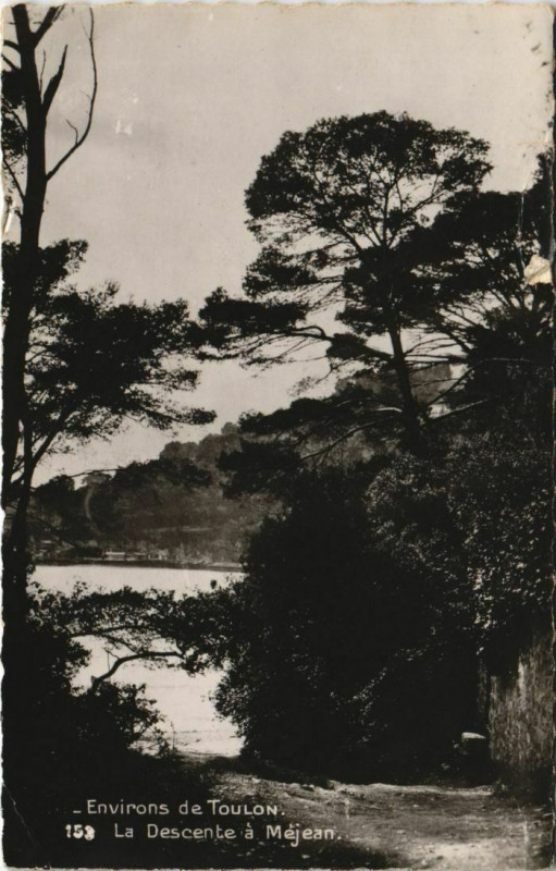 Carte postale ancienne Toulon Environs - La Descente a Mejean à Toulon